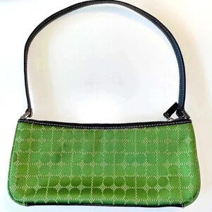 Kate Spade Noel Dot Green Mini Baguette Shoulder Bag